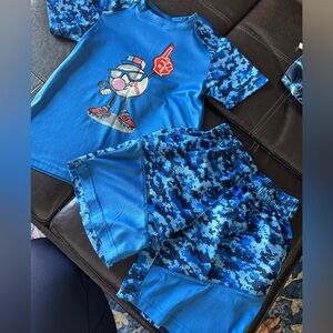 Athletic baseball set T-shirt and Shorts size 5/6